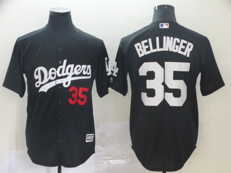 Men Los Angeles Dodgers #35 Bellinger black game MLB Jersey->los angeles dodgers->MLB Jersey